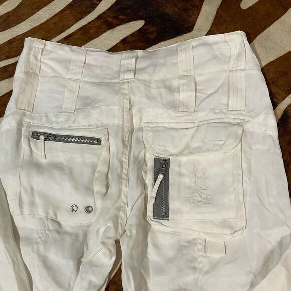 pete & greta Johnny Was Cargo Pants Size 2
NWOT - Ivory Off White Silky Bottoms - Picture 12 of 14